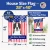 Patriotic Boston Terrier House Flag