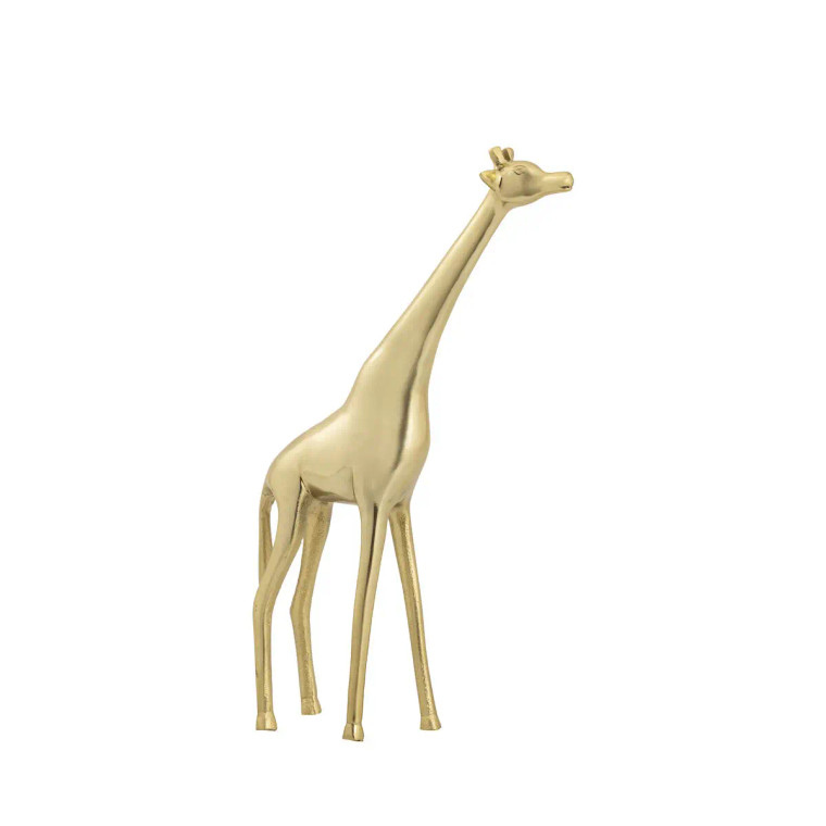 Brass Giraffe Sculpture