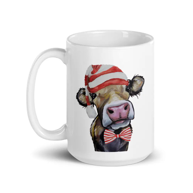 Cow Christmas Mug