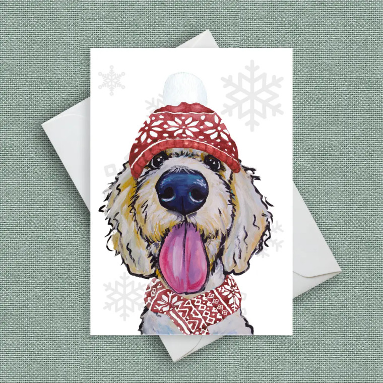 Goldendoodle Christmas Cards - Set of 6