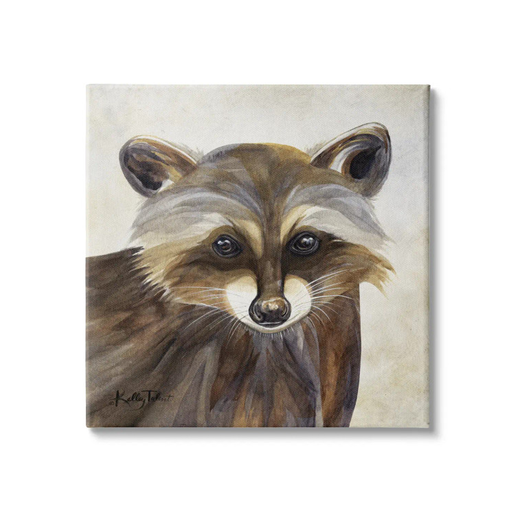 Raccoon Portrait Canvas Art