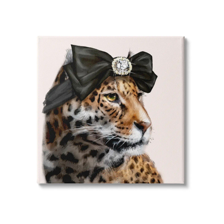 Glam Leopard Canvas Art Print