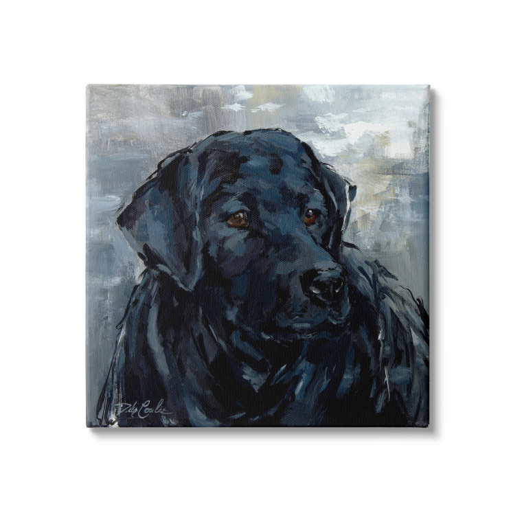 Black Labrador Retriever Canvas Art Print