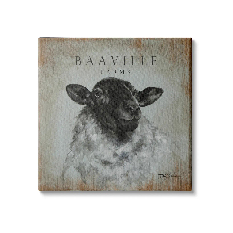 Baaville Farms - Vintage Sheep Canvas Art