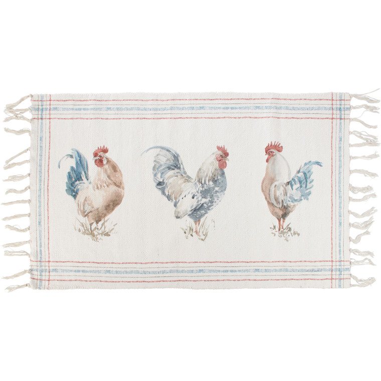 Rooster Trio Area Rug