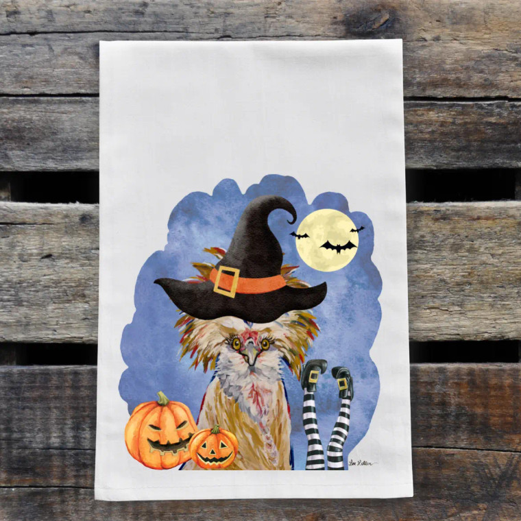 Witch Chicken Halloween Kitchen Towel