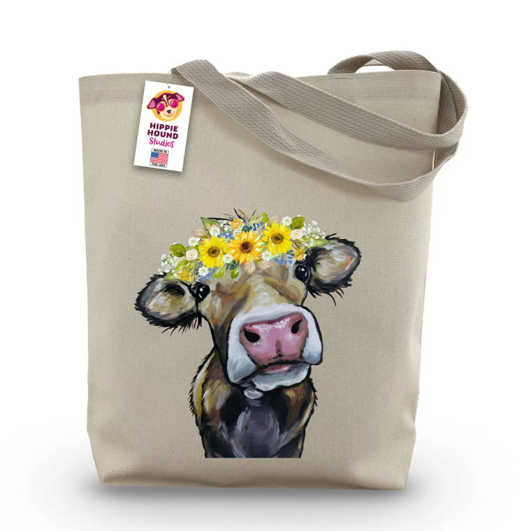 Cow Tote - Yellow Daisy