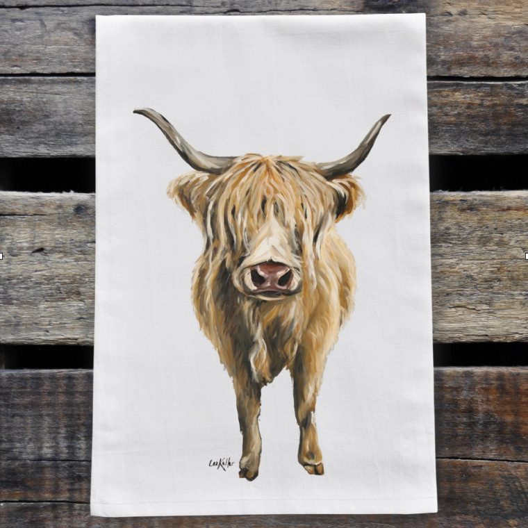 Highland Cow Kitchen Towel