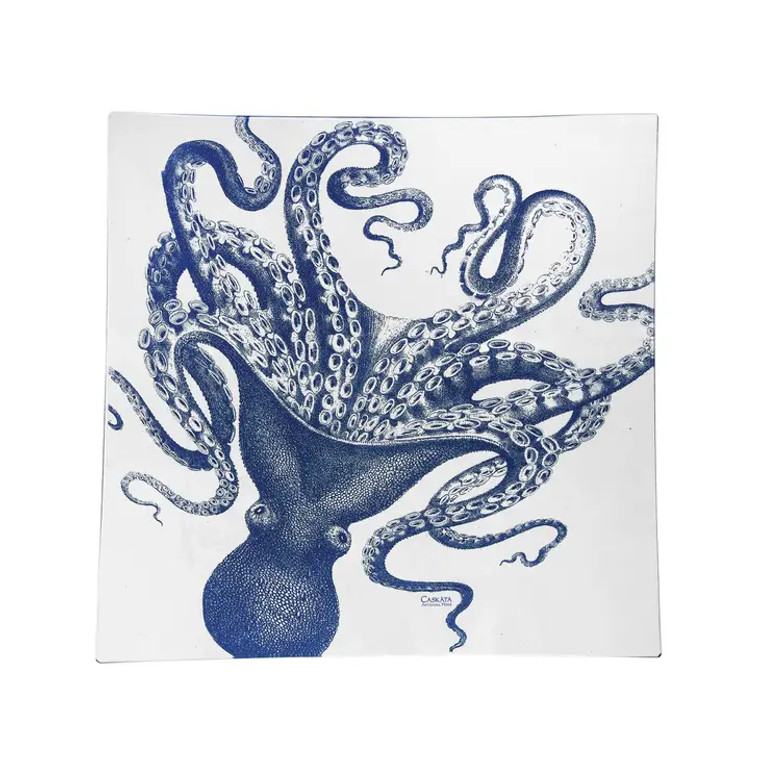 Blue Octopus Dinner Plate