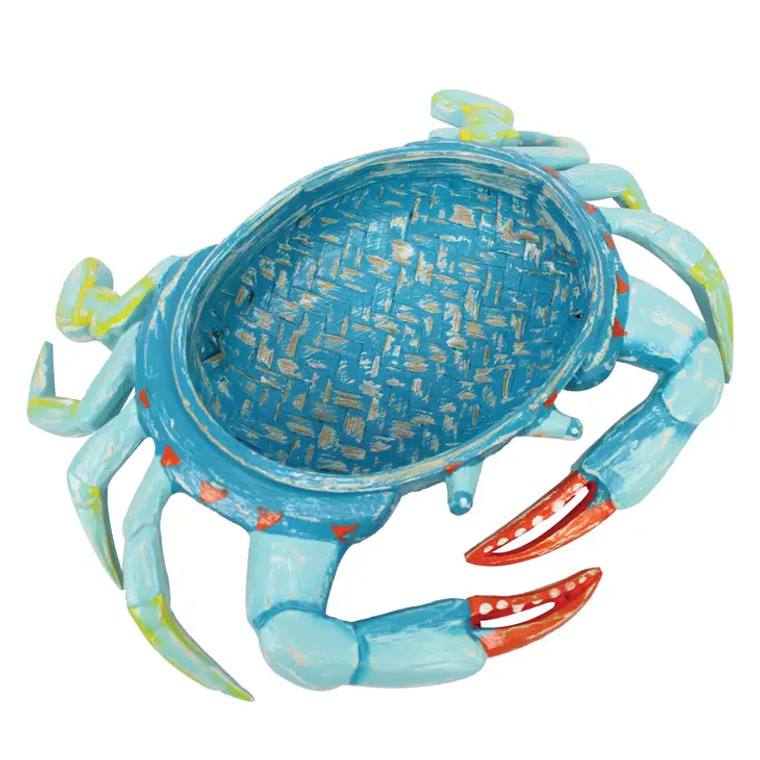 Blue Crab Decorative Basket