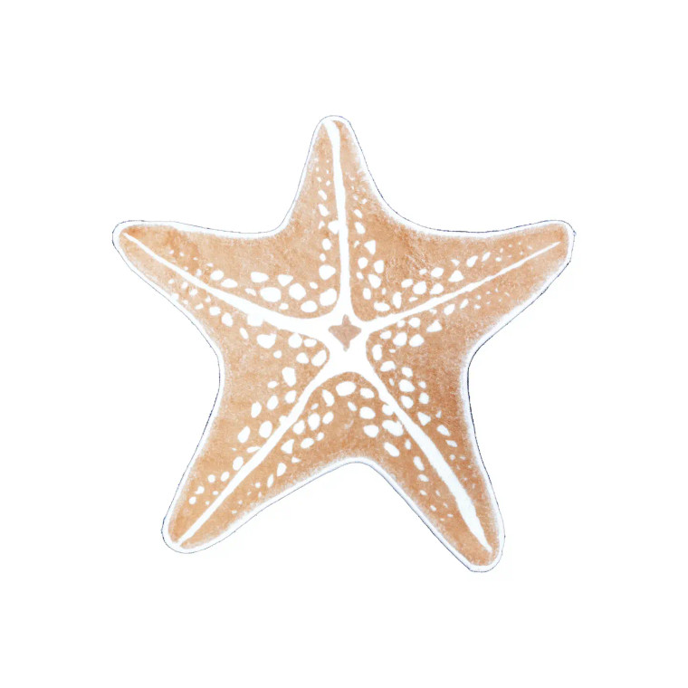 Sandy Starfish Shaped Floor Mat