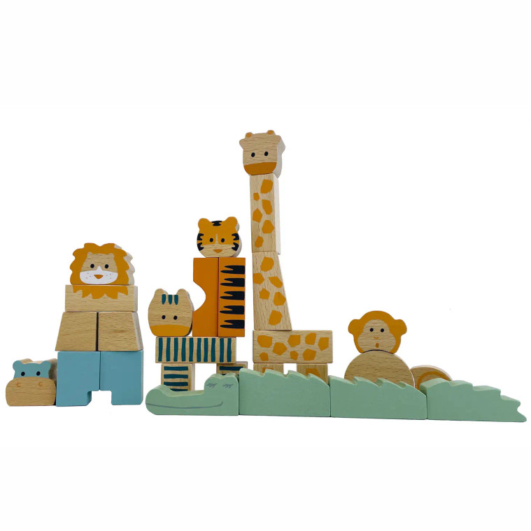 Jungle Animal Block Puzzle Set