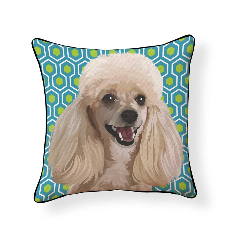 Poodle Throw Pillow