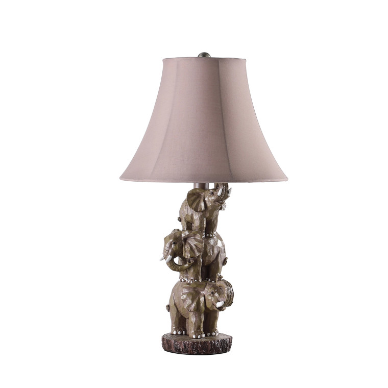 Stacked Elephant Table Lamp