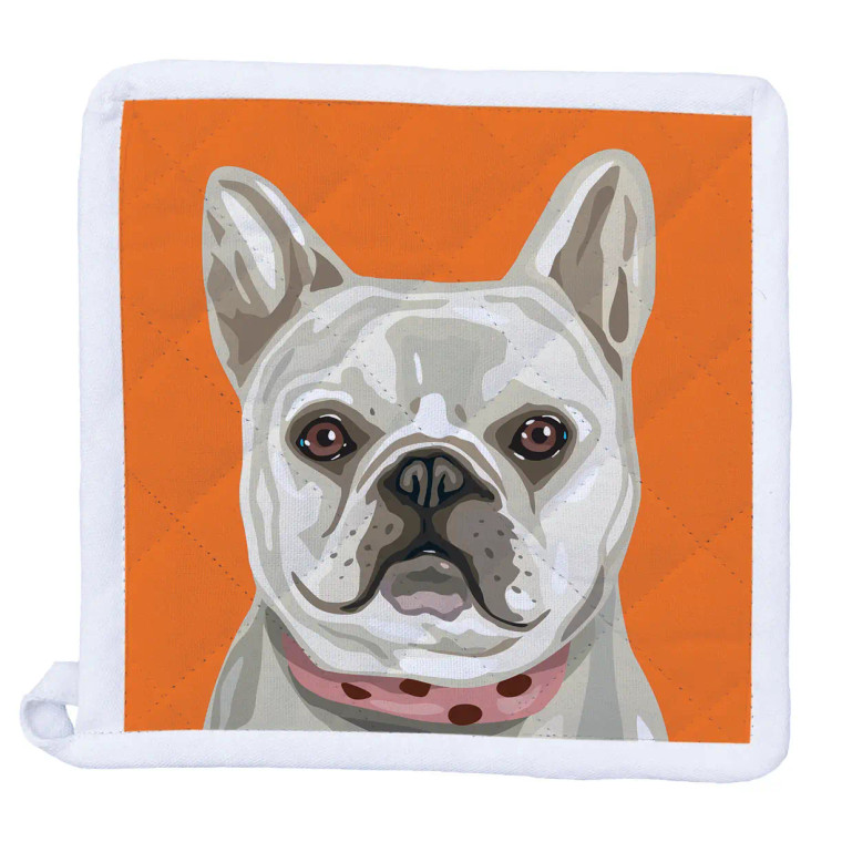 French Bulldog Potholder - Orange