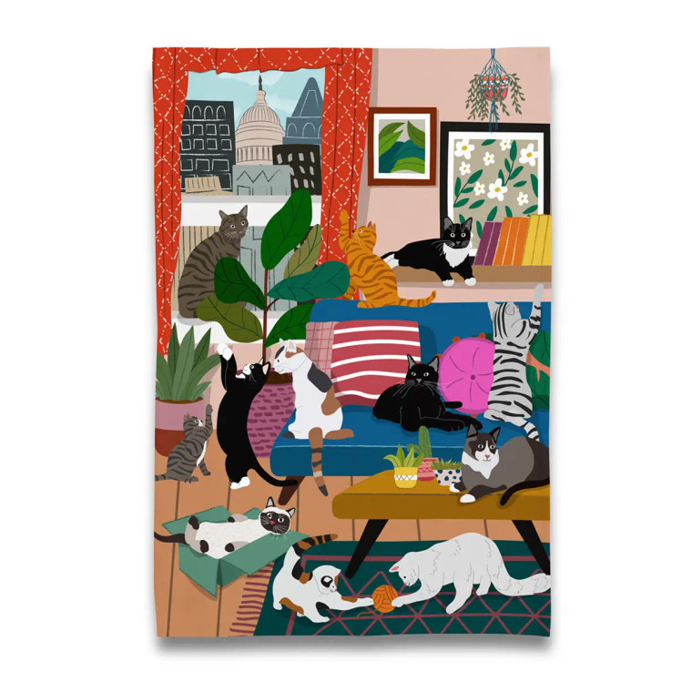 House of Cats Kitchen Towel