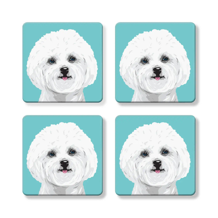 Bichon Frise Coaster - Set of 4