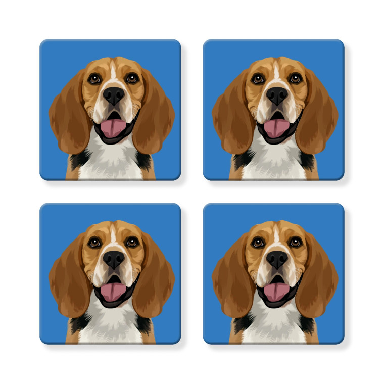 Beagle Coaster  -  Set of 4