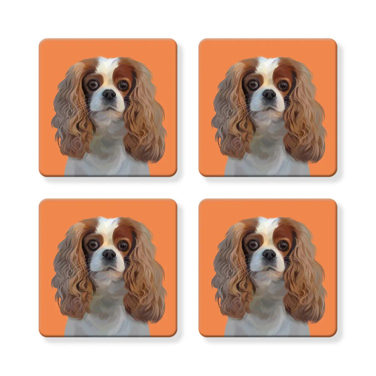 Cavalier King Charles Coaster - Set of 4