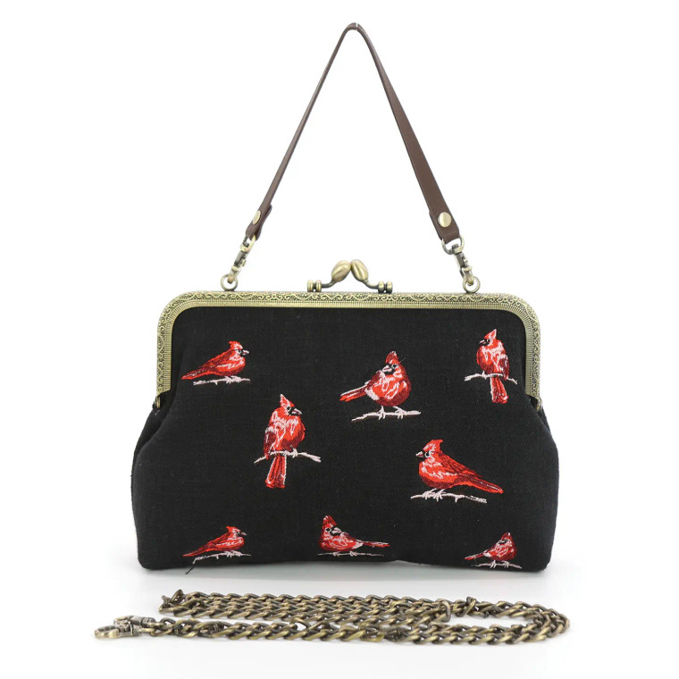 Cardinal Kisslock Purse