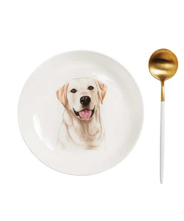 Yellow Lab Dinner Plate - 8"