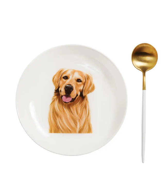 Golden Retriever Dinner Plate - 8"