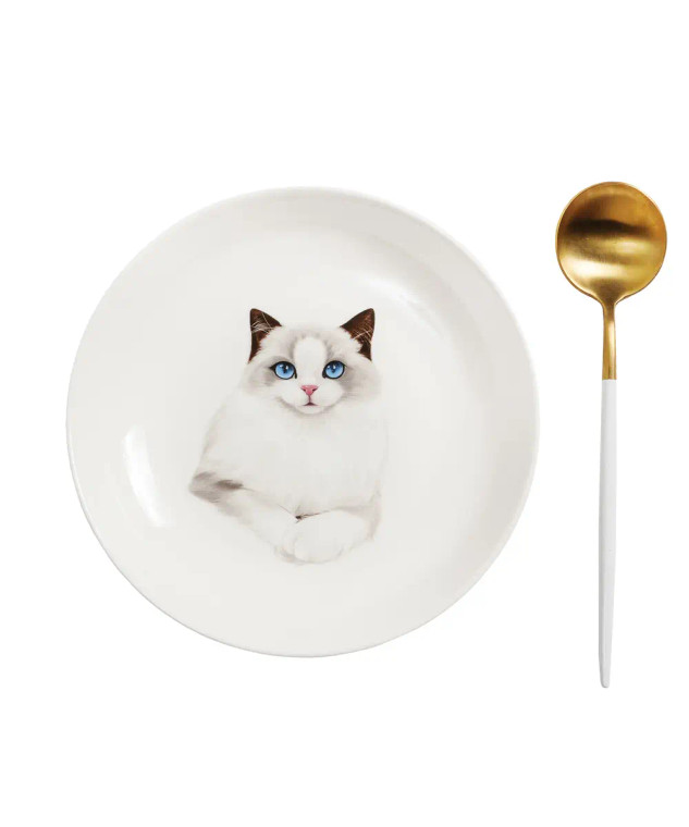 Ragdoll Cat Dinner Plate - 8"