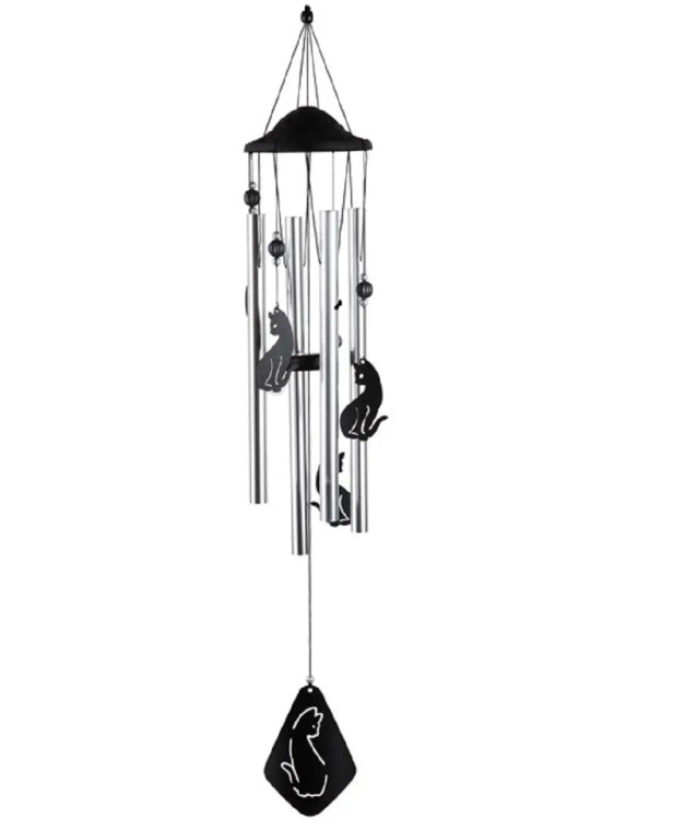 Black Cats Wind Chime