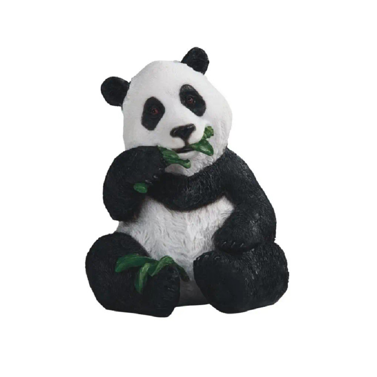 Panda Figurine - w/Bamboo