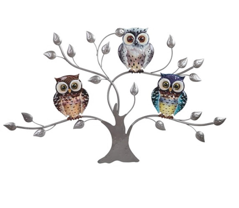 Owls On Tree Wall Décor