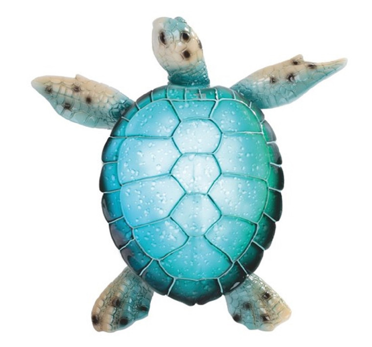 Standing Blue Sea Turtle Figurine w/LED