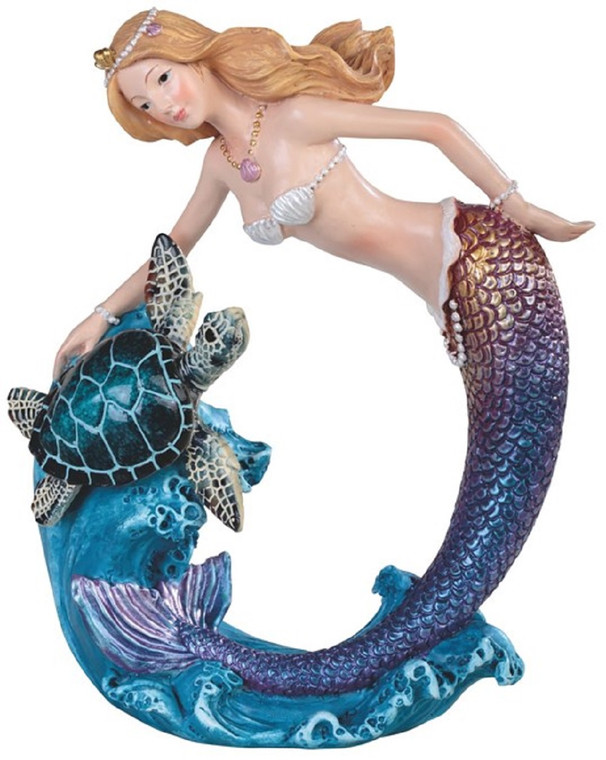 Mermaid & Sea Turtle Figurine