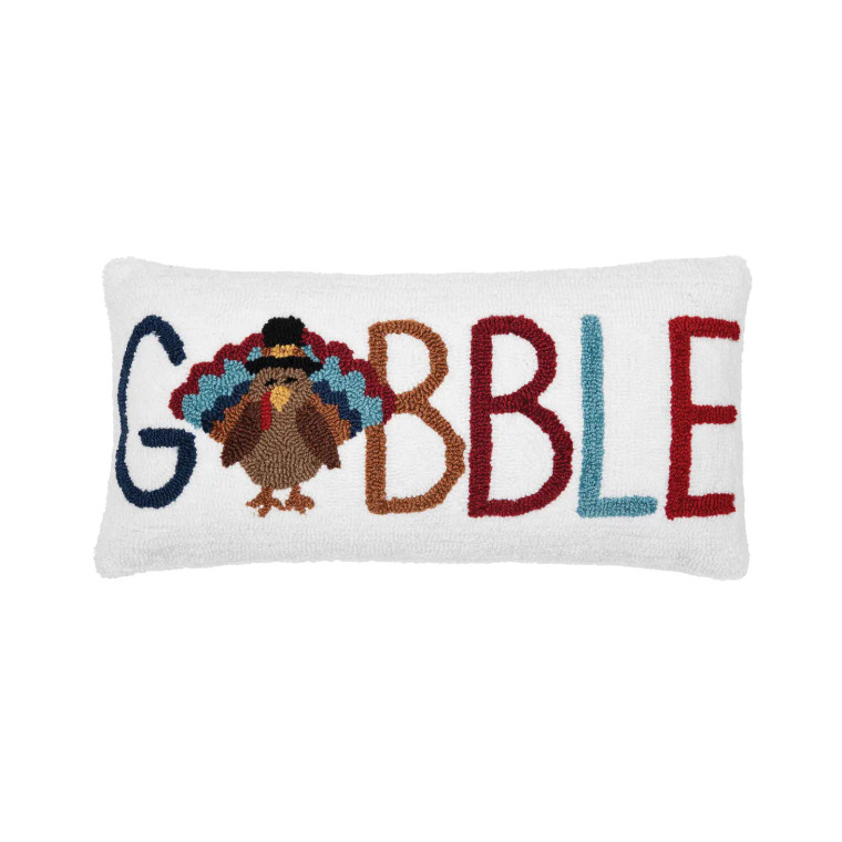 Gobble Turkey Throw Pillow