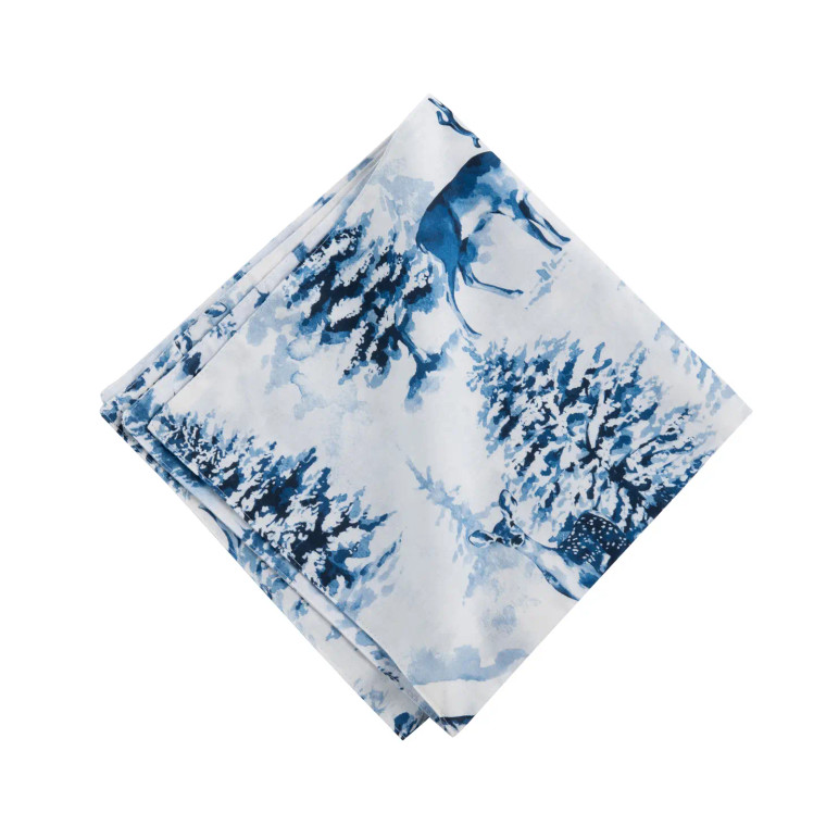 Blue Winter Forest Napkin - Set of 6