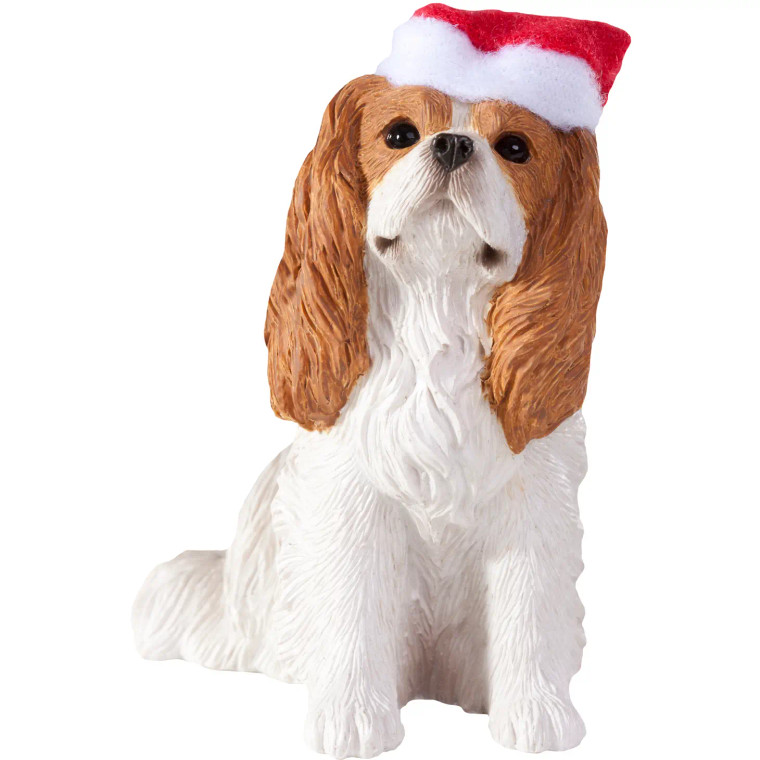 Santa Cavalier King Charles Figurine