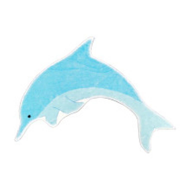 Leaping Blue Dolphin Shaped Floor Mat