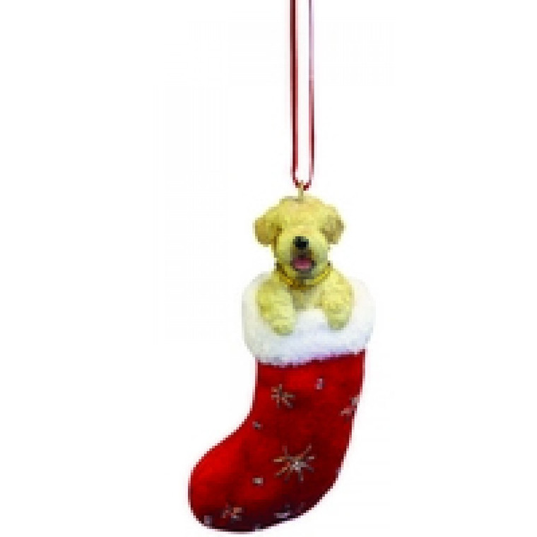 Wheaten Terrier Stocking Christmas Ornament