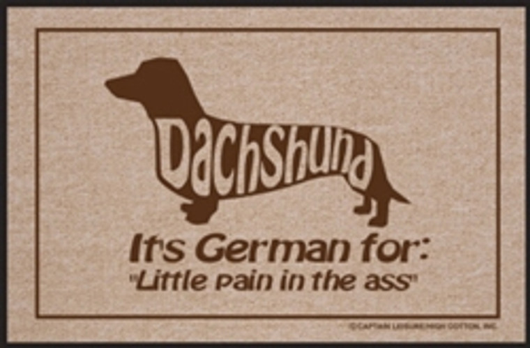 Dachshund - German For... Dog Doormat