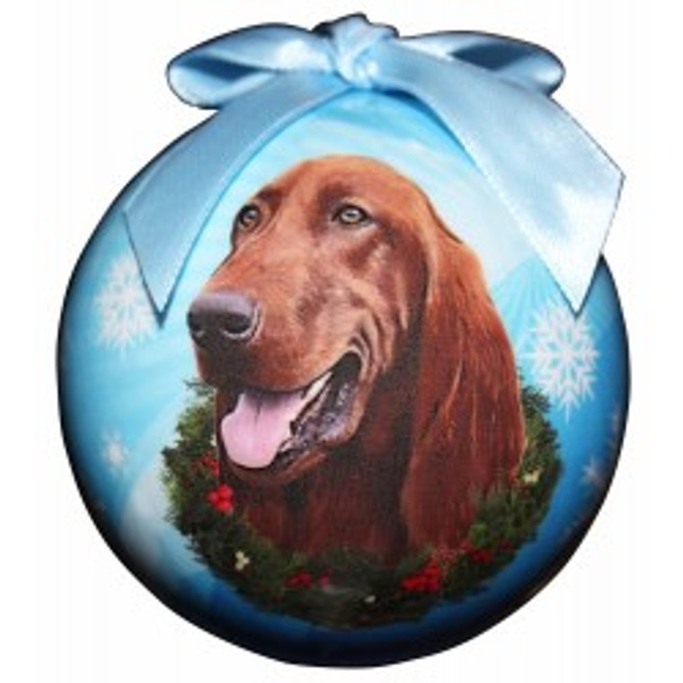 Irish Setter Christmas Ball Ornament