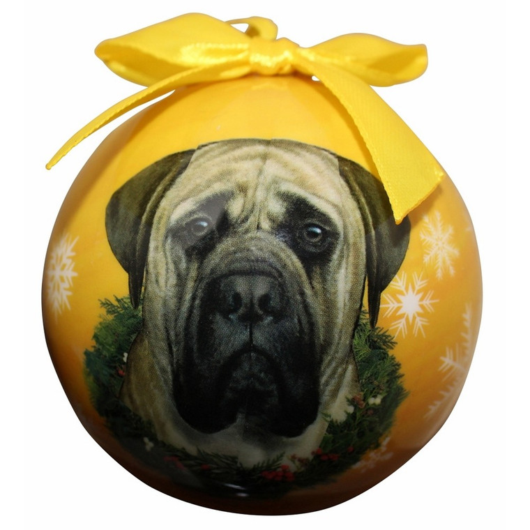 Mastiff Christmas Ball Ornament