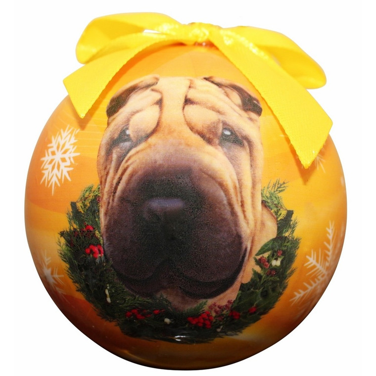 Shar Pei Christmas Ball Ornament