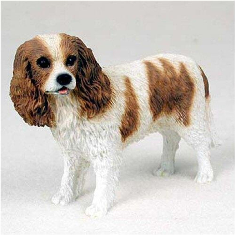 Cavalier King Charles Figurine - Brown & White 