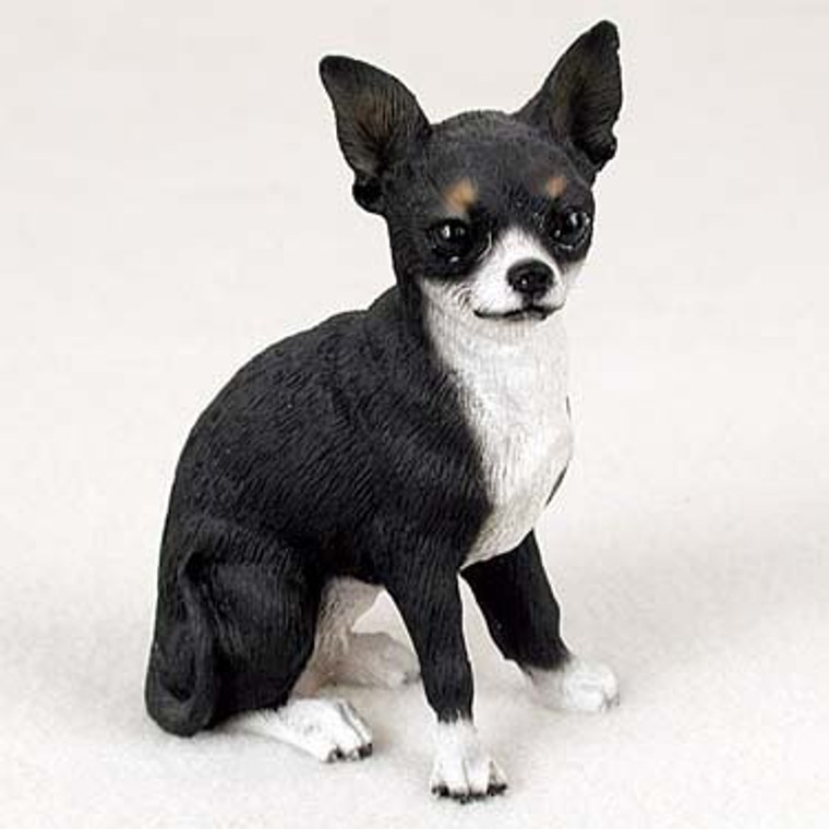 Chihuahua Figurine - Black & Tan 