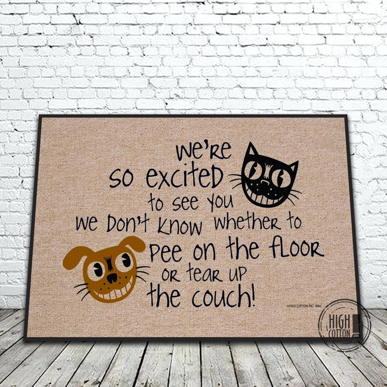 Excited to See You - Doormat