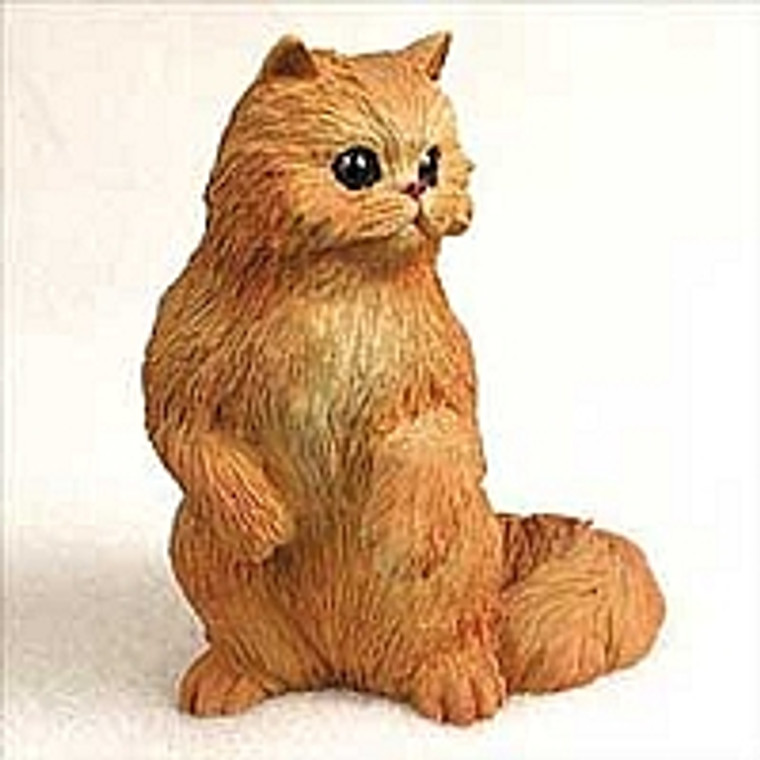 Persian Cat Figurine - Red