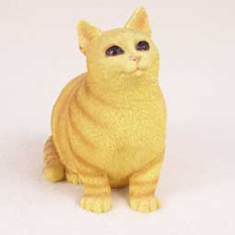 Orange Tabby Cat Figurine - Pregnant