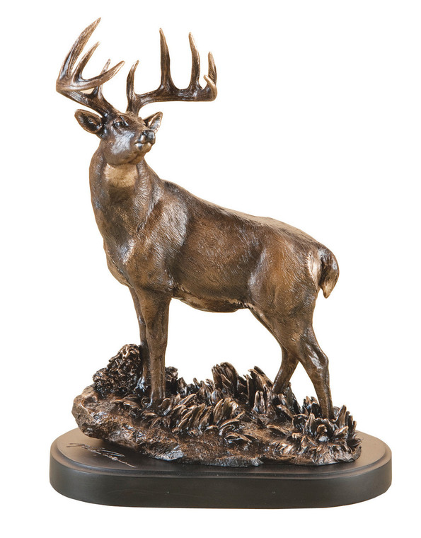 Bronze Whitetail Buck Sculpture