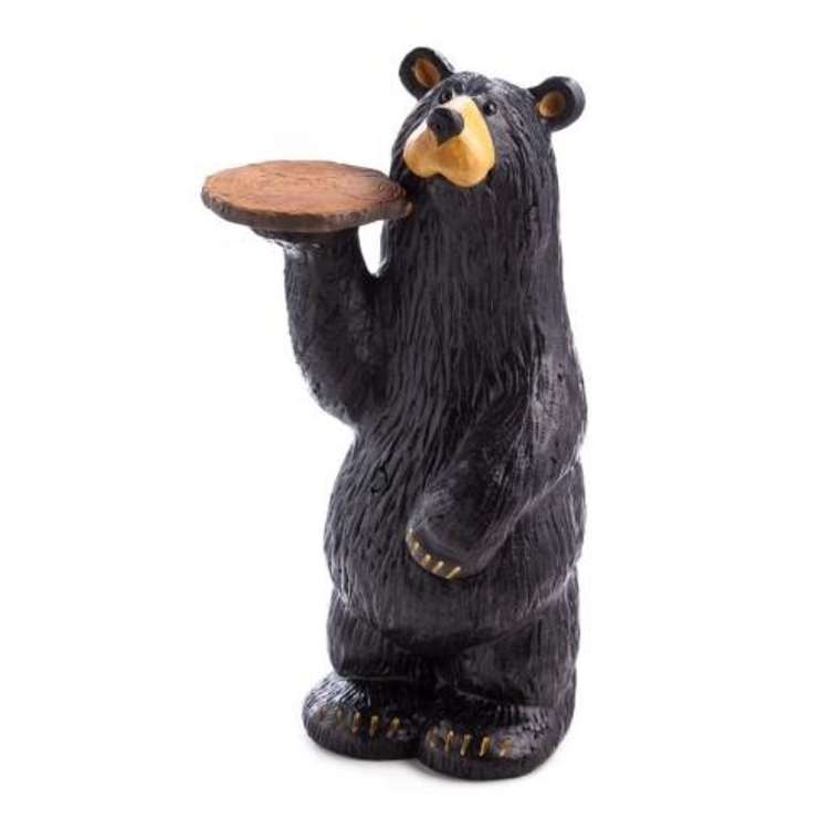 Black Bear Waiter Accent Table