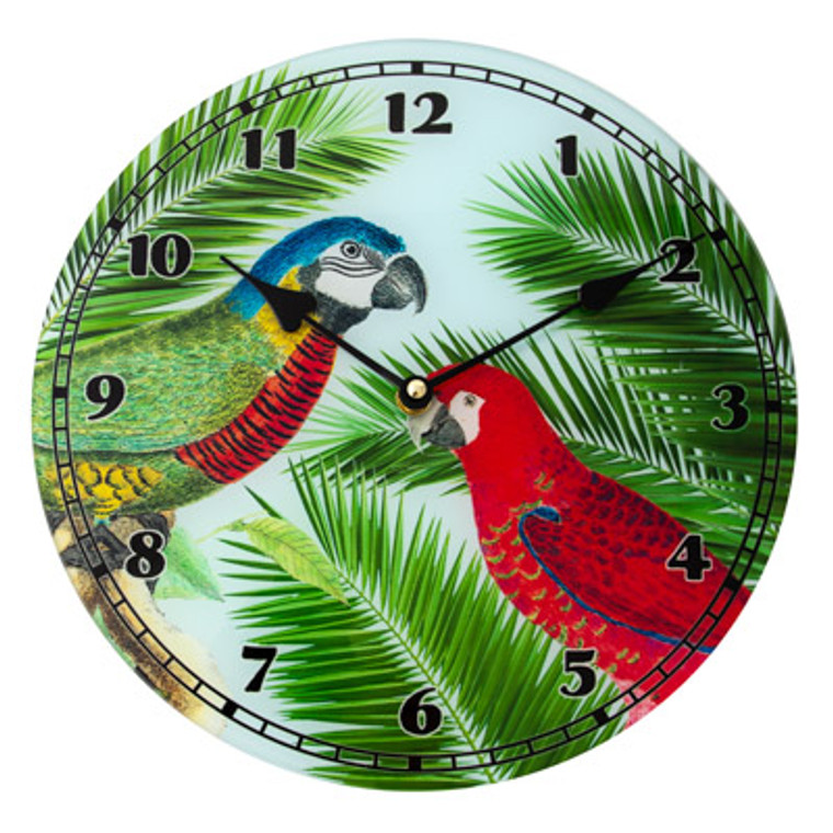 Macaw Parrots Wall Clock