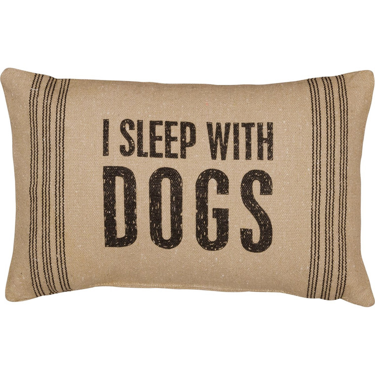 I Sleep with Dogs - Throw Pillow